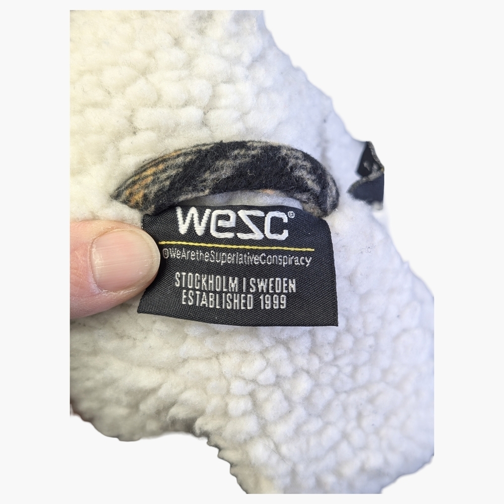 WeSC Plaid Workwear Jacket With Sherpa Collar | Women's M - Picture 7 of 10